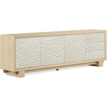 Water Pelagic Cast Metal Entertainment Console In Beige