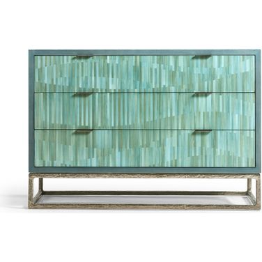 Water Seaglass Bunching Chest In Blue Straw