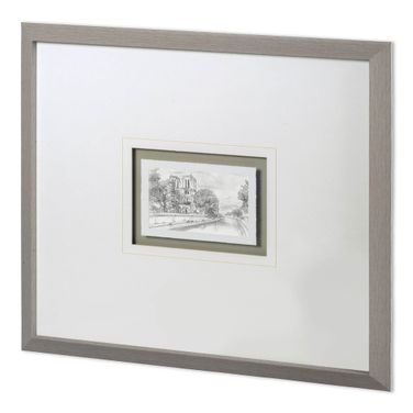 Water Side I Framed Wall Art In Black and White