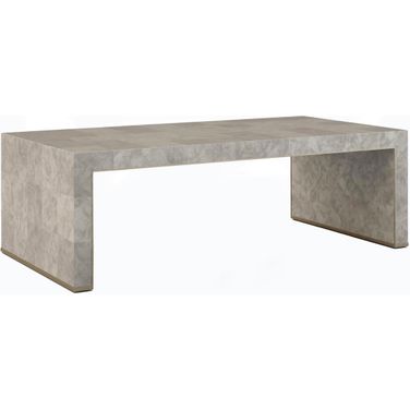Water Surge Madrona Burl Cocktail Table In Beige