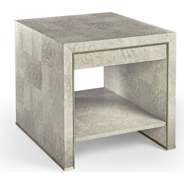 Water Surge Madrona Burl End Table In Beige