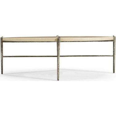 Water Tidepool Round Cocktail Table In Natural Dyed Koto