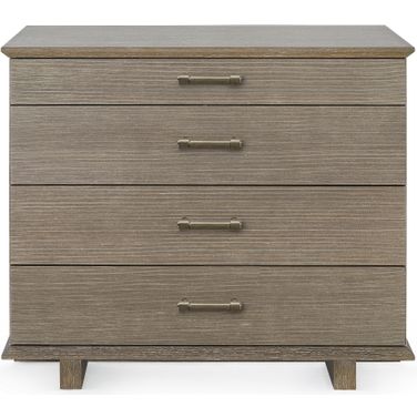Watson Large 4-Drawer Chest In Light Mocha Shimmer Weave