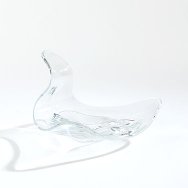 Wave Bowl In Clear