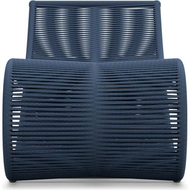 Wave Chaise Lounge In Midnight Blue