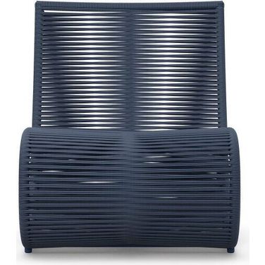Wave Club Chair Set of 2 In Midnight Blue