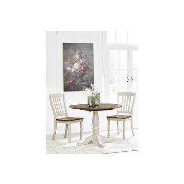 Waverun Dining Room Set In Antique White and Brown