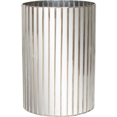 Wbfac Antique Facet Mirror Round Tall Wastebasket