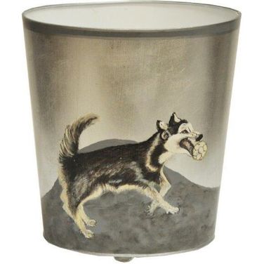 Wbhusky Grey Husky Wastebasket