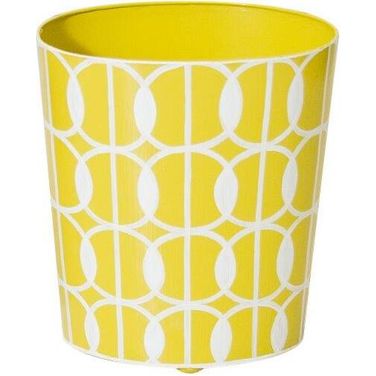 Wbsunshine Yellow And Cream Wastbasket
