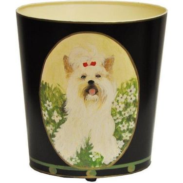 Wbyorkterrier Black Yorkshire Terrier Wastebasket