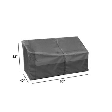 WeatherX Cover For Left Arm Loveseat Section In Gray