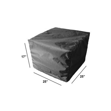 WeatherX Cover For Square Ottoman In Gray
