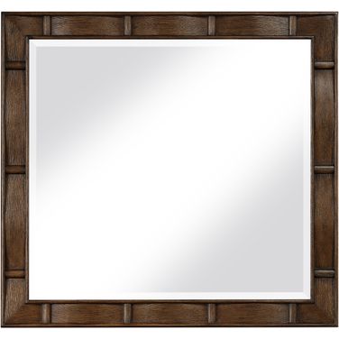 Weave Mirror In Brown