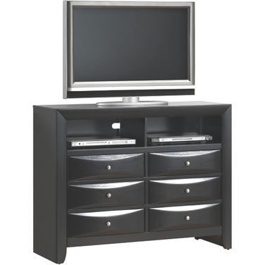 Glory Furniture G1500 TV Chest in Black
