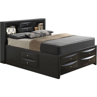 Glory Furniture G1500 King Storage Bed in Black