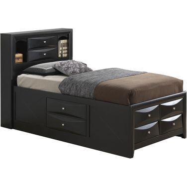 Glory Furniture G1500 Twin Storage Bed in Black