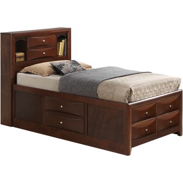 Glory Furniture G1550 Twin Storage Bed in Cherry