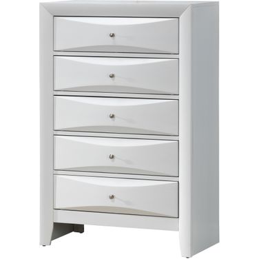 Glory Furniture G1570 5 Drawer Chest in White