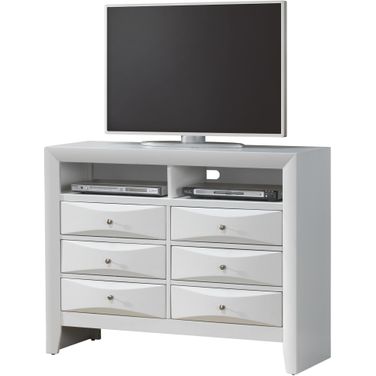 Glory Furniture G1570 TV Chest in White