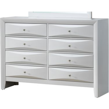 Glory Furniture G1570 8 Drawer Dresser in White