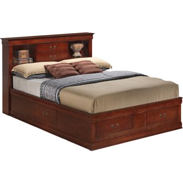 Glory Furniture G3100 King Storage Bed in Cherry
