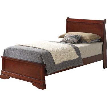 Glory Furniture G3100 Twin Low Profile Bed in Cherry