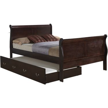 Glory Furniture G3125 Full Trundle Bed in Cappuccino