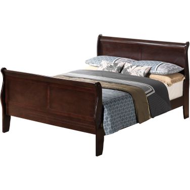 Glory Furniture G3125 Queen Sleigh Bed in Cappuccino