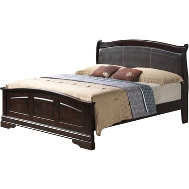 Glory Furniture G3125 King Low Profile with PU Bed in Cappuccino