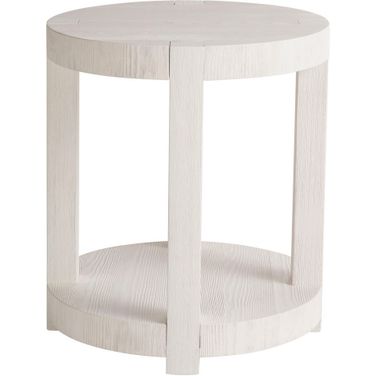 Weekender Hermosa End Table In White Sand