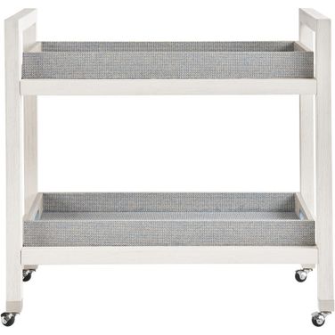 Weekender Jupiter Bar Cart In White and Blue