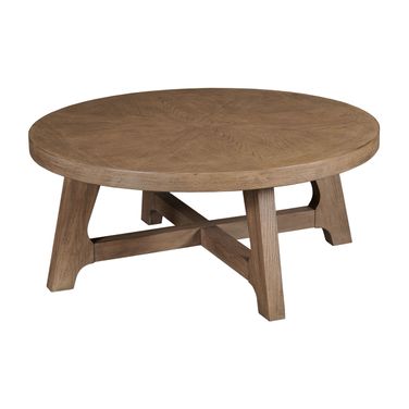 Weisman Round Coffee Table In Nutmeg