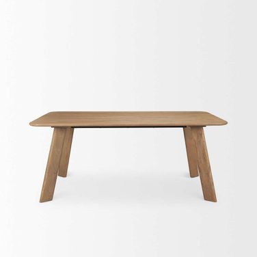 Welborn 72 Inch Wood Rectangular Dining Table In Light Brown