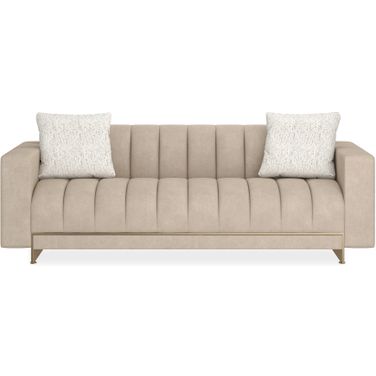 Well Balanced 84 Inch Sofa In Beige