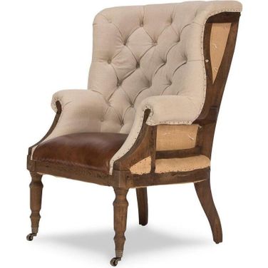 Welsh Brown Leather Chair 29780