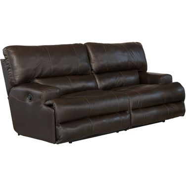 Wembley Lay Flat Reclining Sofa In Chocolate
