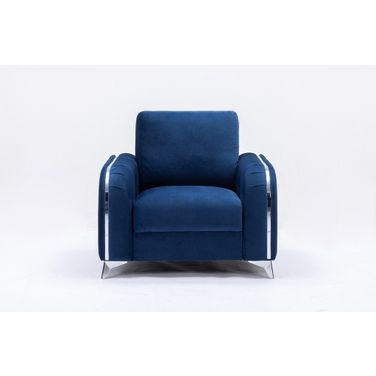Wenona Chair In Blue Velvet