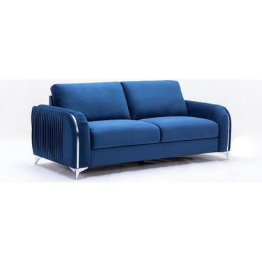 Wenona Sofa In Blue Velvet