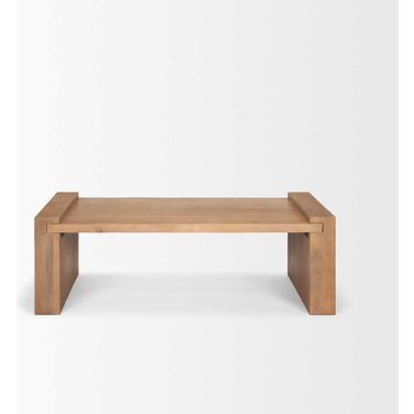 Wesson Wood Rectangular Coffee Table In Brown