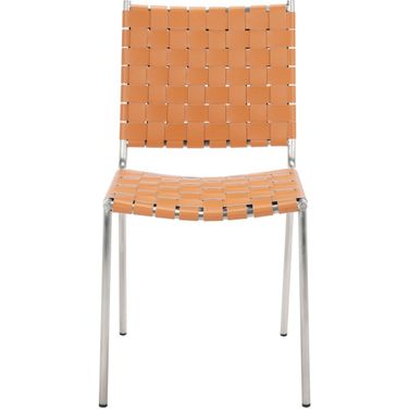 Wesson Woven Dining Chair Set of 2 in Silver
