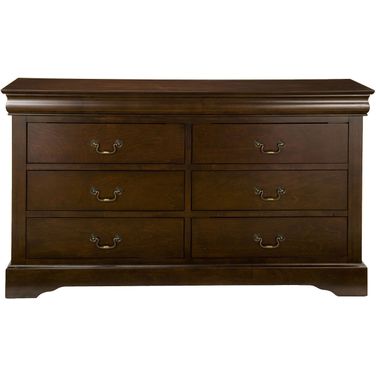 West Haven 6 Drawer Dresser In Cappuccino