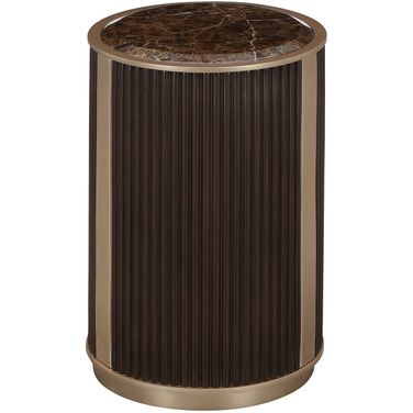 West Kensington Chairside Table In Medium Espresso