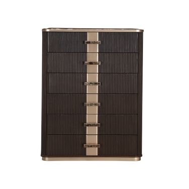 West Kensington Highboy Chest In Medium Espresso
