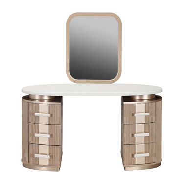 West Kensington Vanity with Mirror In Sea Salt Caramel