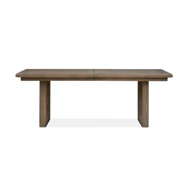 Westbourne Extendable Trestle Dining Table In Dark Umber