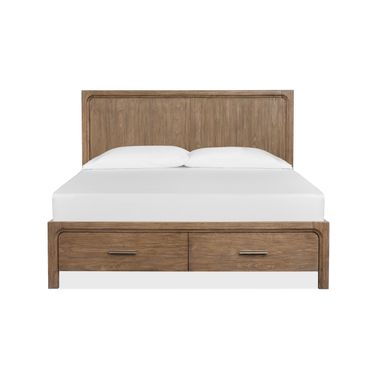 Westbourne King Panel Storage Bed In Dark Umber
