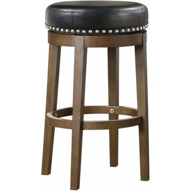 Westby Black Round Swivel Pub Height Stool Set Of 2