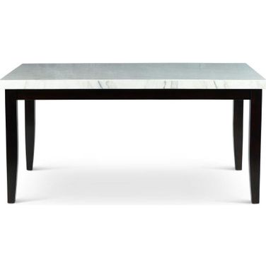 Westby White Marble Top Dining Table