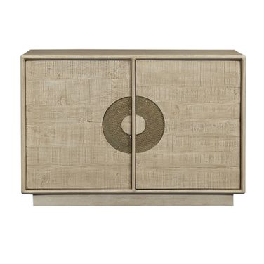 Westhaven Two-Door Cabinet In Tan and Gold